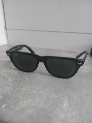 £60 • Buy Ray-Ban Original Wayfarer Classic Men's Polarized Sunglasses - Tortoise/Green...