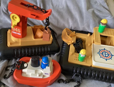 £8.99 • Buy Vintage 1978 Fisher Price Little People Off-Shore Floating Cargo Base & Figures