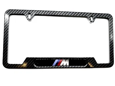 Carbon Fiber Stainless Steel License Plate Frame BMW M2 M3 M4 M5 M6 M8 X3 X4 X5 • $18.95