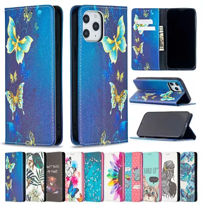 $18.16 • Buy For IPhone 12 11 Pro Max XS XR 8 7 Plus Wallet Case Leather Magnetic Flip Cover