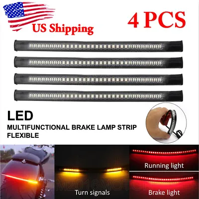 LED Strip Brake Stop Tail Light For Yamaha V-Star XVS 650 950 1100 1300 Classic • $15.58