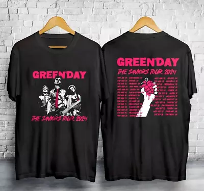 Green Day The Saviors Tour 2024 Black T-Shirt Gift Fans Music S-5XL • $9.99