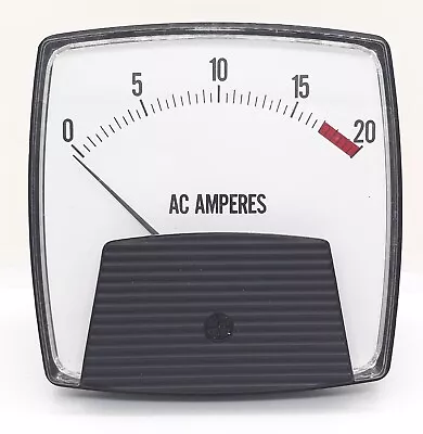 Modutec Panel Meter 0-20 AC Amperes Ammeter 3PB-AAA-020 120V • $49.99