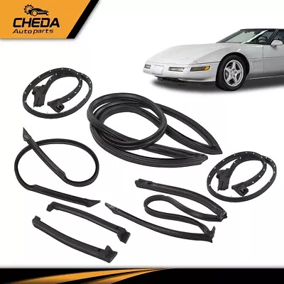 Fit For 84-89 Corvette C4 Coupe Weather Strip Seal Full Weatherstrip Kit New • $99.19