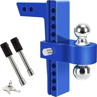 Adjustable Trailer Hitch Fits 2  Receiver 10  Drop Ball Mount W/Lock 12500 Lb • $112.99