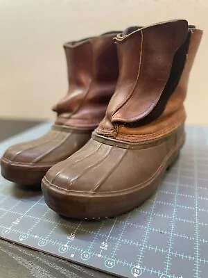 Schnees Boots Montana ADV Mens 9D Brown Quick Close Removable Liner Duck • $75