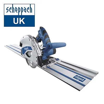 Scheppach High-Performance Plunge Saw | 1200W 55mm Depth Guide Rail Included • £152.95