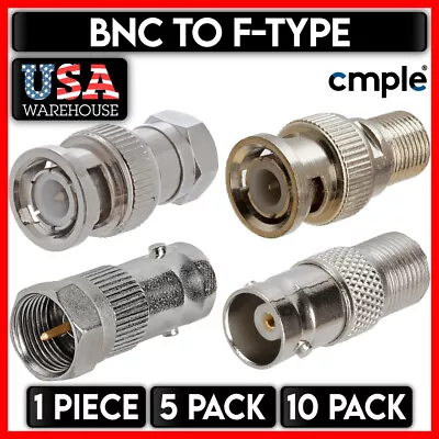 BNC To F-Type Adapter F Type Converter BNC Coupler Coaxial Cable Connectors • $7.99