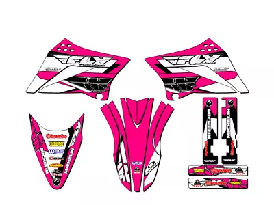 2010-2023 KLX 110 13 FLY Pink Senge Graphics Kit Compatible With Kawasaki • $74.99