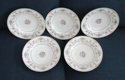 Antique Set Of 5 Minton TALBOT Rimmed Soup Bowls C. 1928 • $99.99