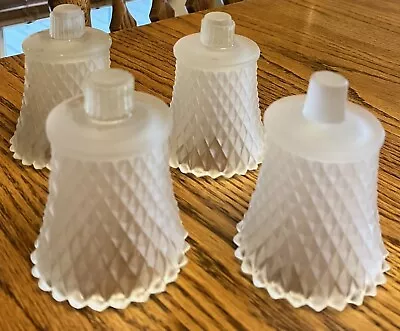 Hobnail Clear Votive Glass Candle Holders Set Of 4 Peg Style Vintage • $19.75