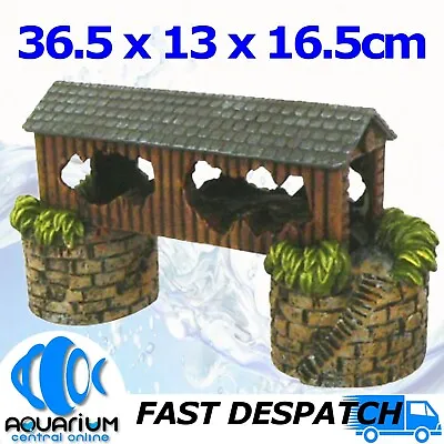 $39.99 • Buy Ornament Bridge LARGE 36.5x13x16.5cm Aquarium Fish Tank Decoration