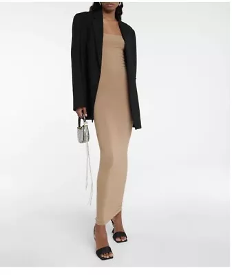 £49.99 • Buy Wolford Fatal Sleeveless Maxi Dress Beige/ Latte Size M New