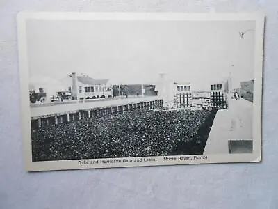 Vintage Postcard - Dyke - Hurricane Gate - Locks - Moore Haven FL • $4.99