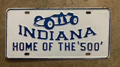 $141.89 • Buy Indiana Booster License Plate Home Of The Indianapolis 500 Racecar 1950s 1960s