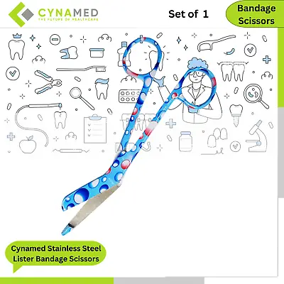 Cynamed Stainless Steel Lister Bandage Scissors Ideal Gift For Nurses Medical • $7.99