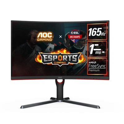 $440.90 • Buy AOC 27  Super Curved 1000R Monitor, 2K QHD, VA, Free-Sync Premium, 1ms, 165Hz