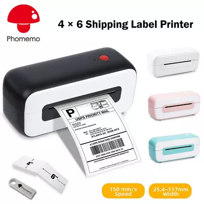 Thermal Shipping Paper&USB Direct 4x6 Thermal Shipping Label Printer Barcode LOT • $16.99