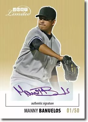 MANNY BANUELOS 2011 Just LIMITED Rookie Autograph GOLD Auto RC #/50 • $16.24