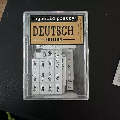 Magnetic Poetry  Deutsch Edition German Language Magnets Toy • $10