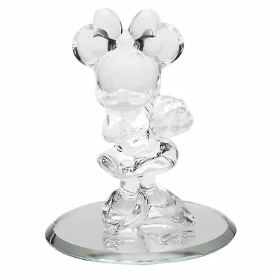 Disney Minnie Mouse Glass Figure On Mirror By Arribas Glass Collection • £22.90