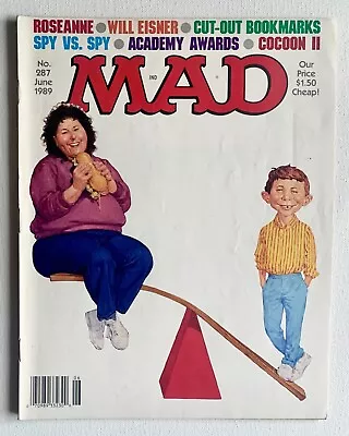 MAD MAGAZINE  JUNE 1989 #287 Collectibles COMICS NOT TOUCHED OVER 30 YRS!  VF+ • $9.99