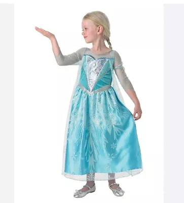 Rubie's Disney Frozen Elsa Premium Fancy Dress Child Costume Large 7-8 Years • £12.99