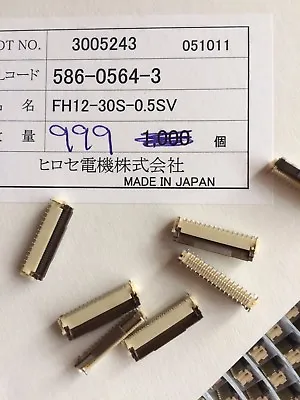 CONNECTOR FFC/FPC ZIF 30POS 0.5MM Made By Hirose FH12-30S-0.5SV 10pcs Z1511 • £6.70