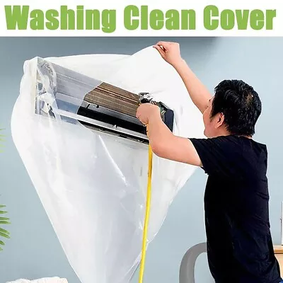 $32.35 • Buy PVC Washing Air Conditioner Cleaning Cover Anti-dust Waterproof Protector Bag