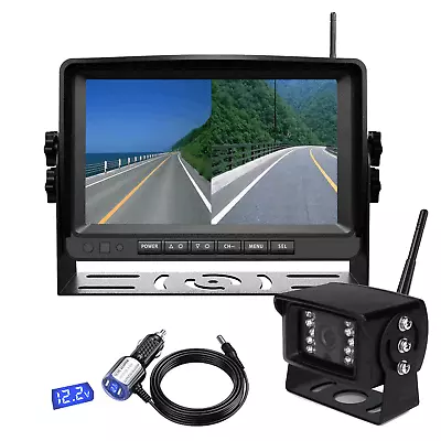 Digital Wireless 7''Monitor Reversing IR Backup Rear View Camera For Caravan Bus • $109.68