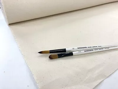 Painter's Canvas Fabric Artist 10oz Heavy Cotton Natural Undyed Thick 64  Wide • £4.95