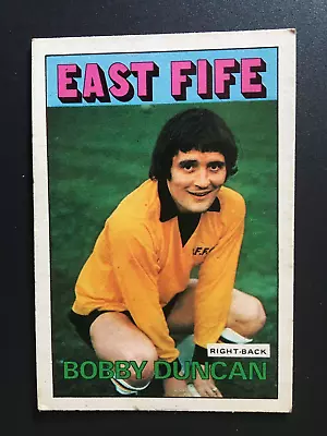 A & Bc Gum Scottish Football Cards Rare 1972 Orange Backs Duncan East Fife 143 • £0.99