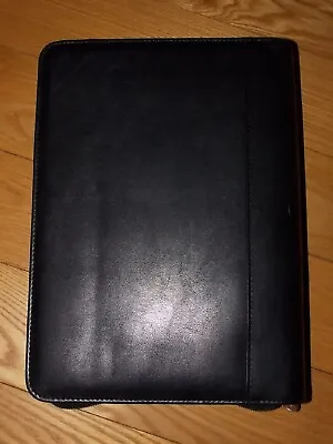 FRANKLIN COVEY 365 Zipped Planner Case Black Faux Leather (7) 1  Ring Binder EUC • $15