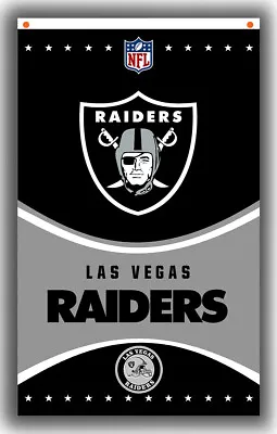 Las Vegas Raiders Football Team Fan Memorable Flag 90x150cm 3x5ft Best Banner • $14.95