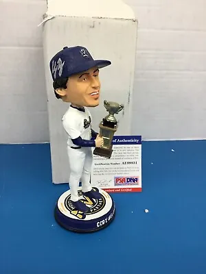 Cody Bellinger Dodgers 2017 Nl Roy Signed Quakes 2016 Mvp Bobblehead Psa Ae99831 • £296.84