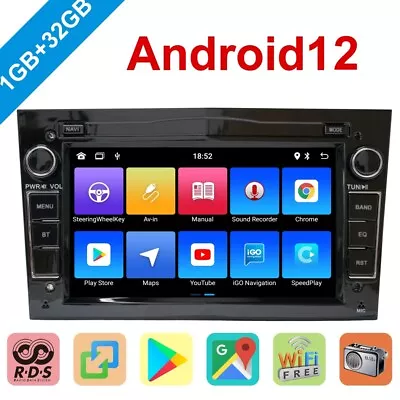 WIFI Android Car Stereo GPS Navi Radio DSP WiFi DAB Car Play For Opel Vauxhall • £148.99