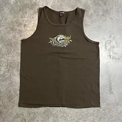 Quicksilver Tank Top Mens L Olive Vintage Surf Style Preowned • $14.99