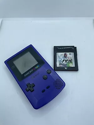 Nintendo Game Boy Colour Handheld Console - Grape/ Purple With Game • £49.99