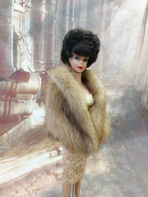 $54 • Buy Autumn Haze Genuine Mink Fur Stole Sears Repro For Vintage Barbie Dolls~dimitha