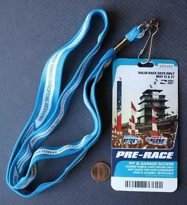 2018 Indianapolis 500 VIP Access Pit Garage Pass Lanyard Set Will Power Wins #2- • $11.99