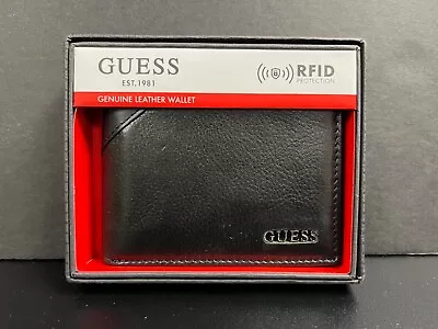 Guess Men's Fresno Passcase Bifold With Separate ID Hold Wallet #31GU22X003  #26 • $20