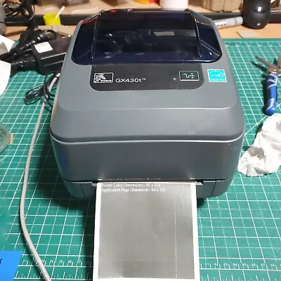 USED Zebra GX430T Direct Thermal Transfer Label Printer USB/Ethernet #3** READ* • $184.95