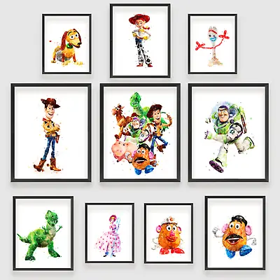 Disney Toy Story Wall Pixar Art Poster Print Picture Gift  Home Kids A4 A3 • £3.99