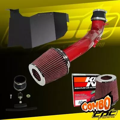 For 16-20 Honda Civic 2.0L Non-Turbo 4cyl Red Cold Air Intake + K&N Air Filter • $199.95