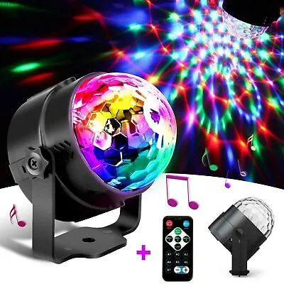 £11.99 • Buy LED Disco Ball RGB Stage Light Club DJ Wedding Party Dance Rotating Light Remote