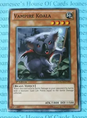 Vampire Koala ORCS-EN093 Common Yu-Gi-Oh Card 1st Edition New • £0.99