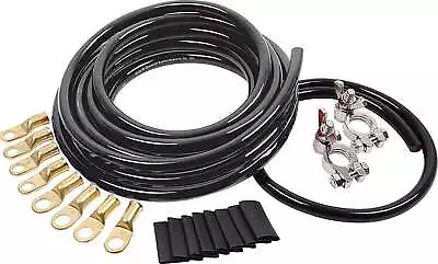 Allstar Performance ALL76115 Battery Cable Kit 4 Ga. 1 Battery All Black • $89.99