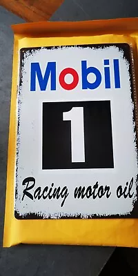 Mobil 1... Racing Motor Oil 8  X 12   Metal Sign • $17.99