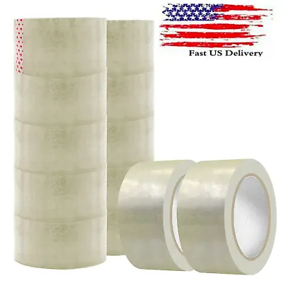 12 Rolls Clear Packing Packaging  Sealing Tape 2.0 Mil Thick 2 X 110 Yards • $19.95