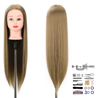 Mannequin Head Doll Head Hair Styling Cosmetology Training Styling Head Practice • £17.88